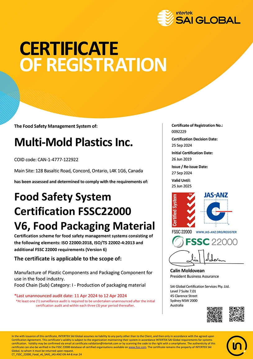 certificate of registration gfsi