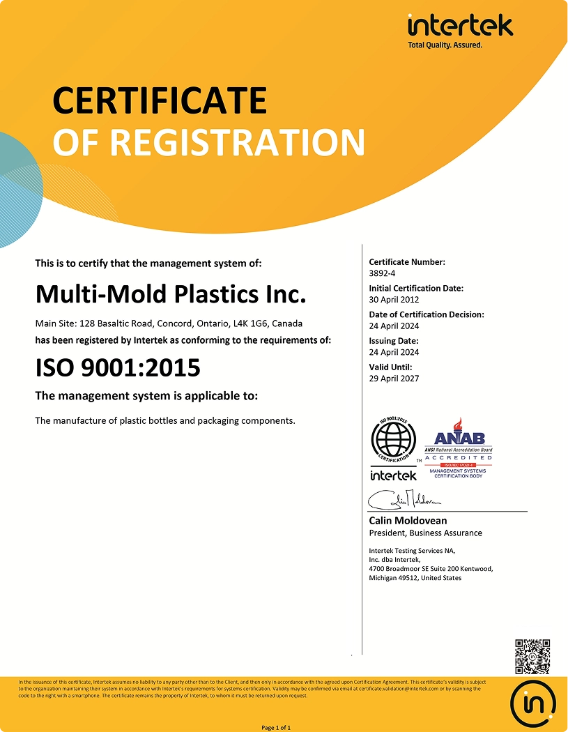 full certificate of registration